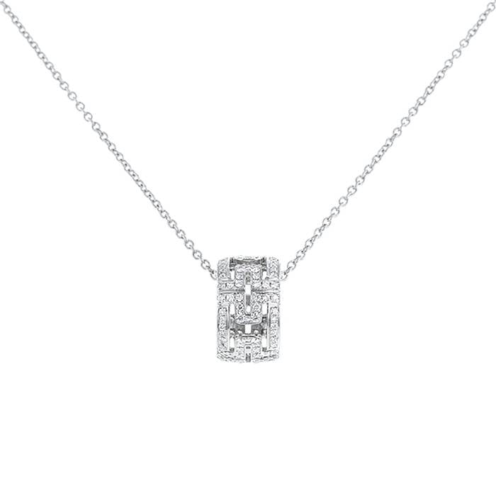 [GALE]PARENTESI NECKLACE SILVER DIAMOND