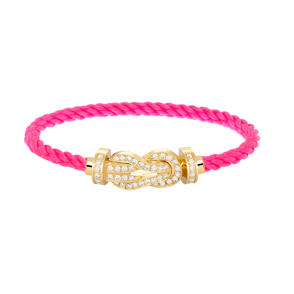 [GALE]CHANCE LARGE 8 FIGURE BUCKLE FULLDIAMOND BRACELET GOLD