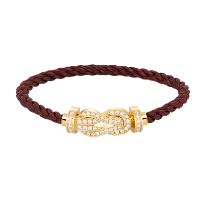 [GALE]CHANCE LARGE 8 FIGURE BUCKLE FULLDIAMOND BRACELET GOLD