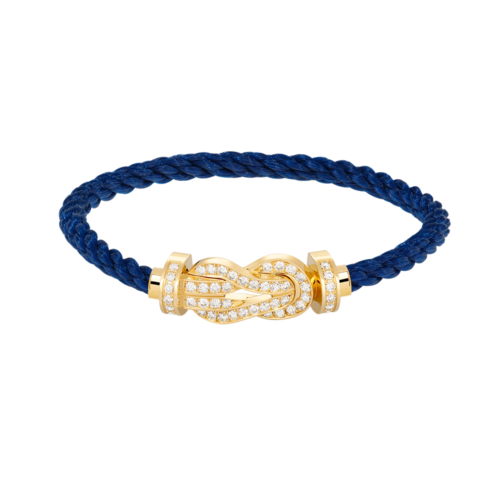 [GALE]CHANCE LARGE 8 FIGURE BUCKLE FULLDIAMOND BRACELET GOLD