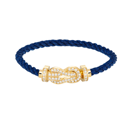 [GALE]CHANCE LARGE 8 FIGURE BUCKLE FULLDIAMOND BRACELET GOLD