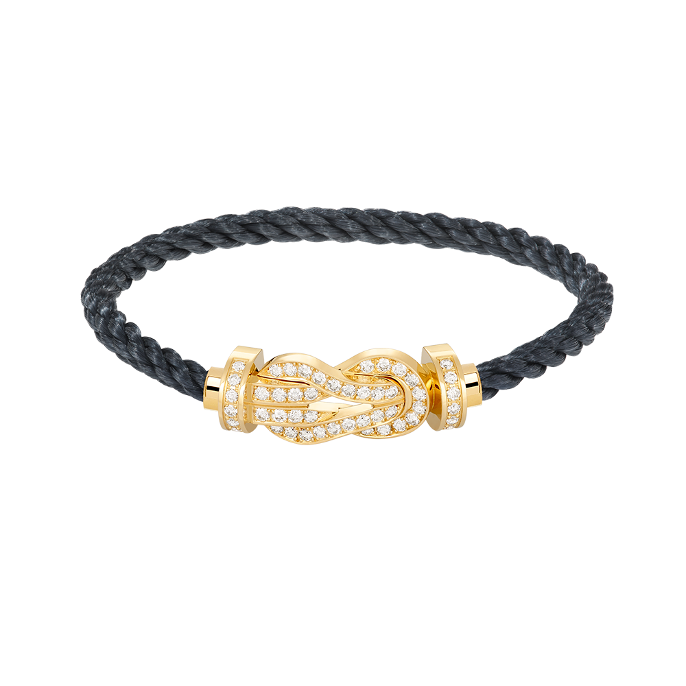 [GALE]CHANCE LARGE 8 FIGURE BUCKLE FULLDIAMOND BRACELET GOLD
