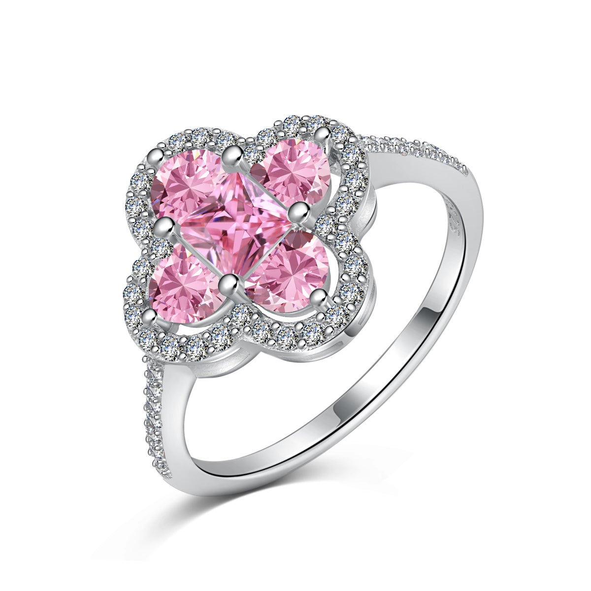 [GALE]Luxurious Eternity Flower Shape Banquet Ring