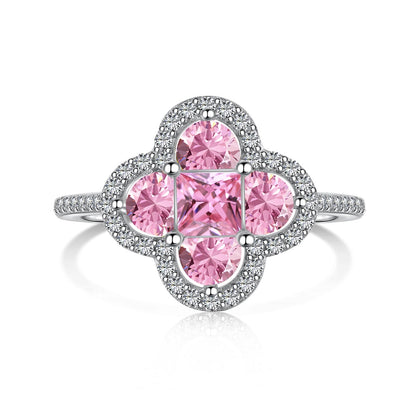[GALE]Luxurious Eternity Flower Shape Banquet Ring