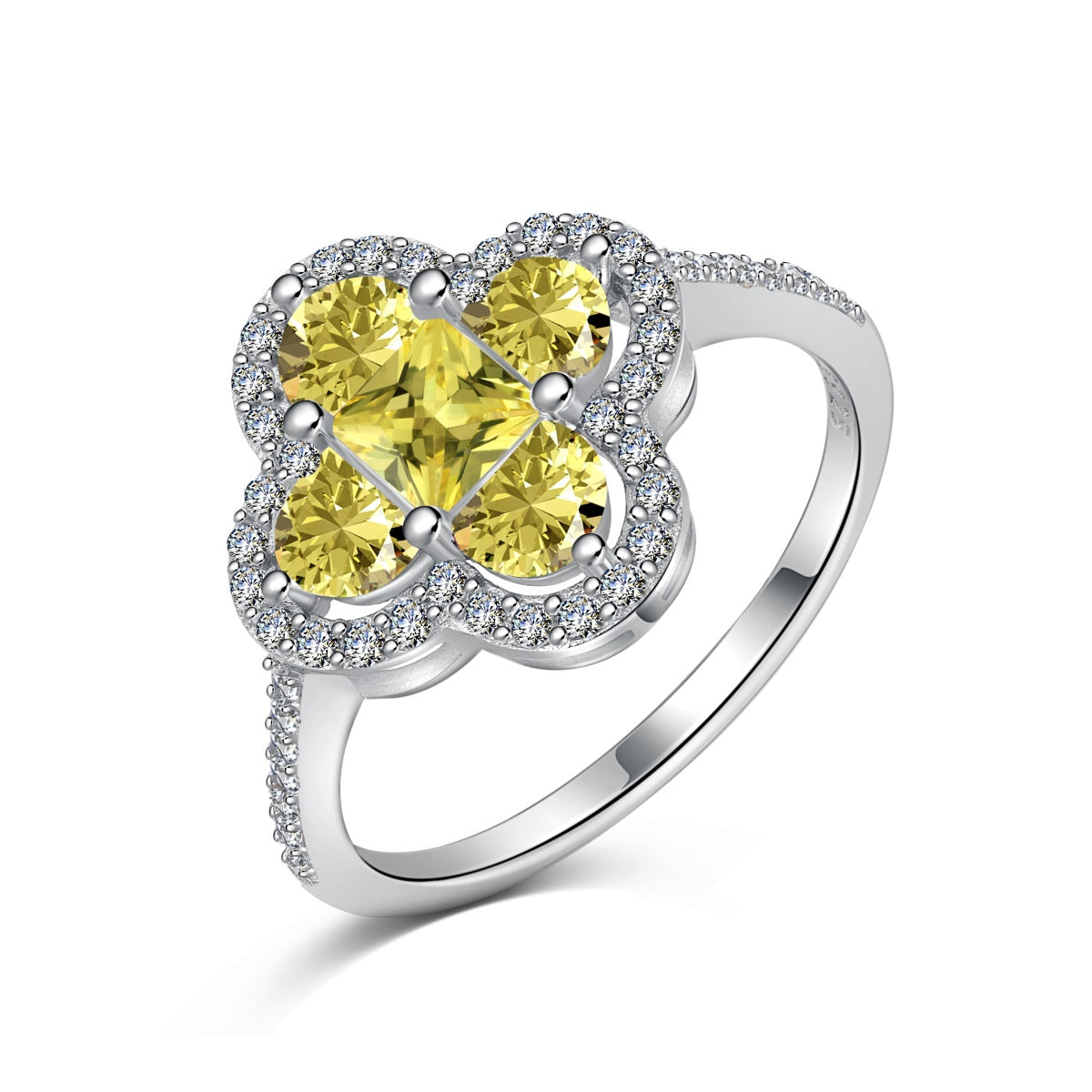 [GALE]Luxurious Eternity Flower Shape Banquet Ring