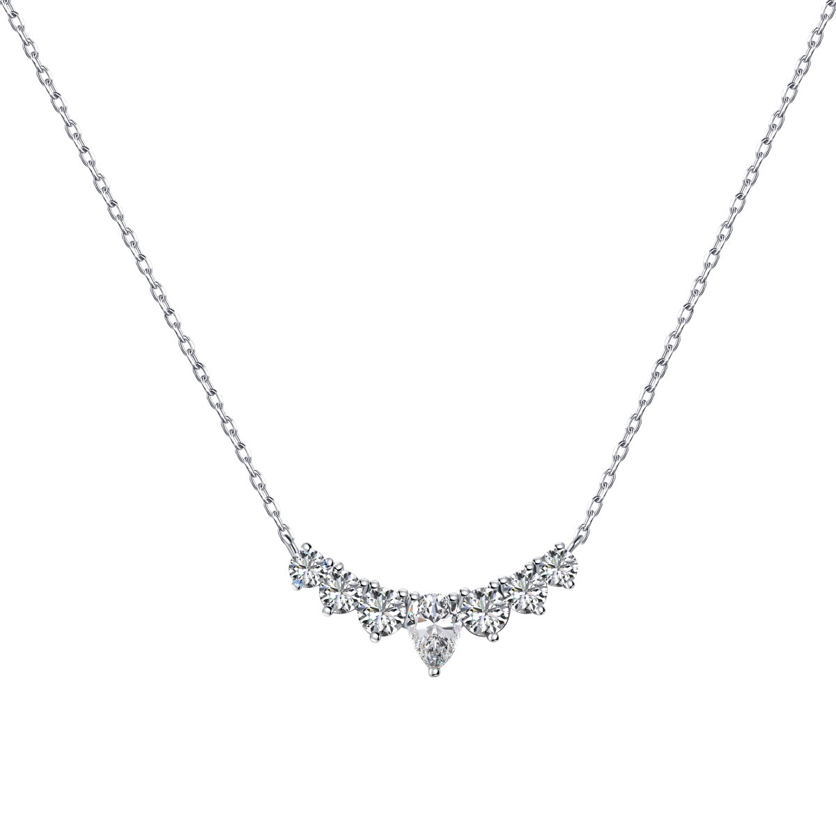 [GALE]Dainty Colorful Heart Necklace