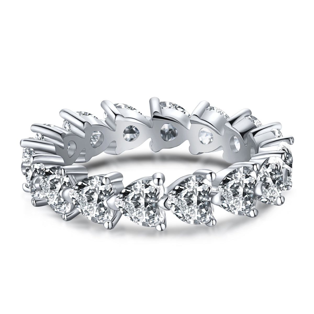 [GALE]0.25 Carat Radiant Romance Heart Cut Lover Ring