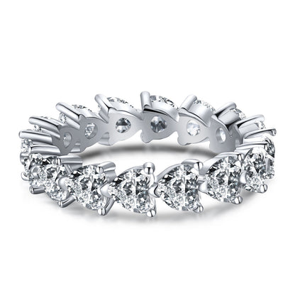 [GALE]0.25 Carat Radiant Romance Heart Cut Lover Ring