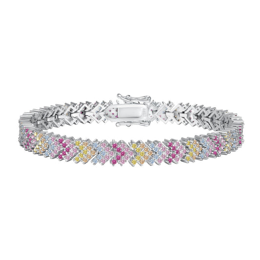 [GALE]Ornate Sparkling Round Cut Party Bracelet
