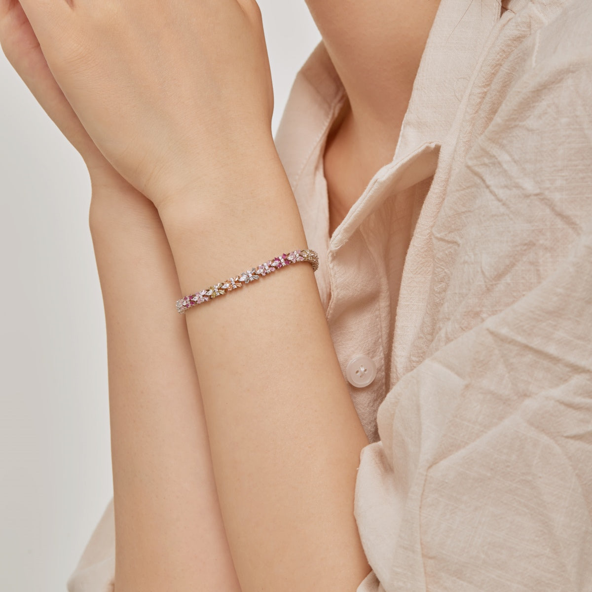 [GALE]Unique Colorful Butterfly Shape Party Bracelet