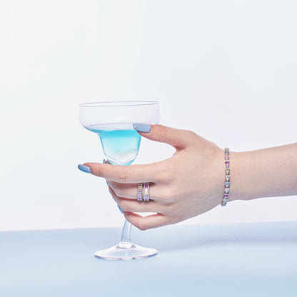 [GALE]Radiant Water Drop Shape Daily Bracelet