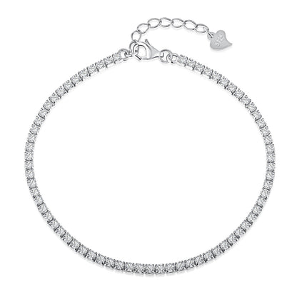[GALE]Radiant Shinning Princess Cut Tennis Bracelet
