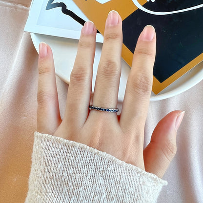 [GALE]Delicate Sparkling Round Cut Daily Ring