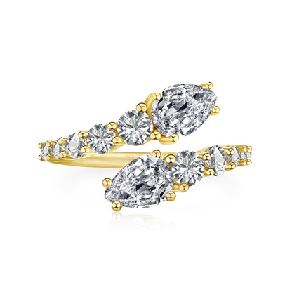 [GALE]Delicate Lively Snake Shape Daily Ring