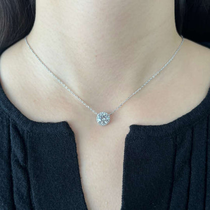 [GALE]Luxurious Round Cut Necklace