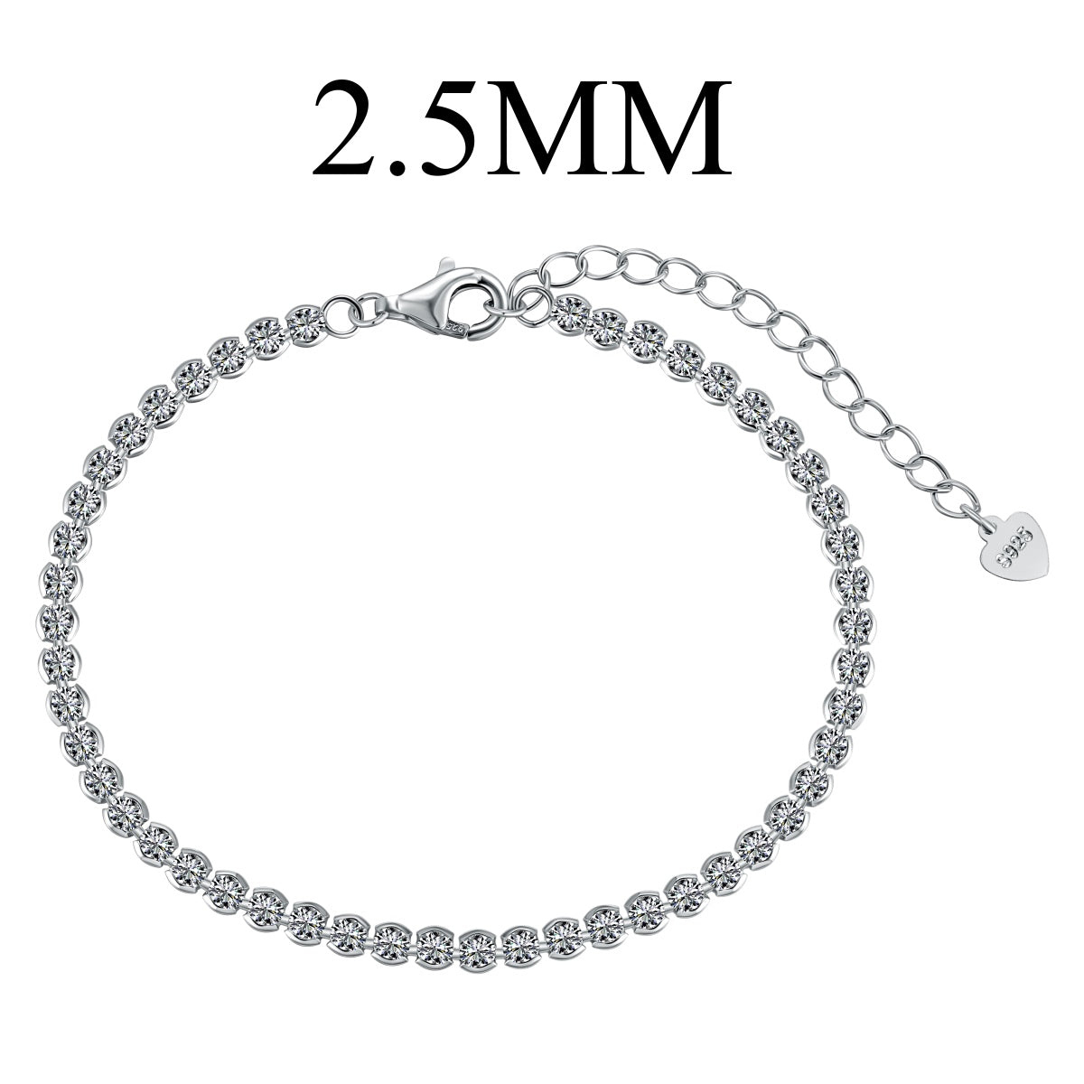 [GALE]Dazzling Sparkling Round Cut Daily Bracelet