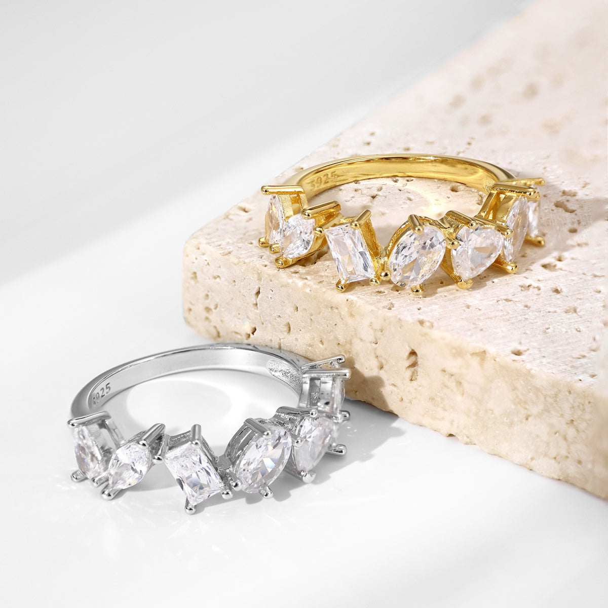 [GALE]Delicate Multi Cut Ring