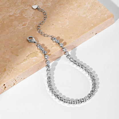 [GALE]Ornate  Sparkling Round Cut Daily Bracelet