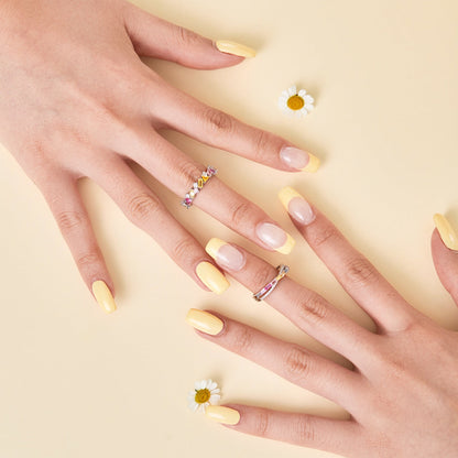 [GALE]Energetic Elegant Radiant Cut Party Ring