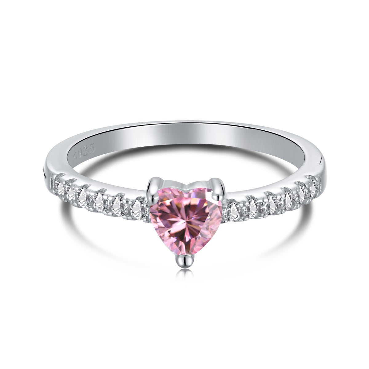 [GALE]0.5 Carat CaratEternity Charming Heart Shape Lover Ring
