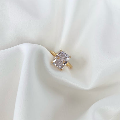 [GALE]4.0 Carat Ornate Enchanting Radiand Cut Banquet Ring