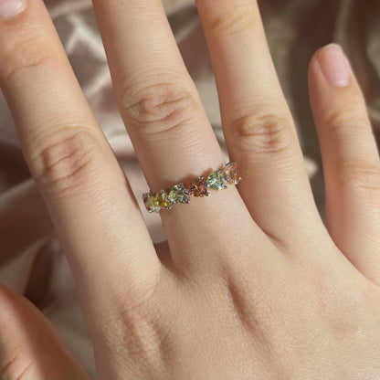 [GALE]0.25 Carat Radiant Romance Heart Cut Lover Ring