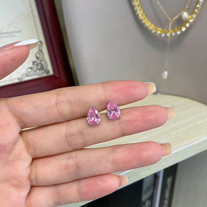 [GALE]Ornate Water Drop Shape Earrings