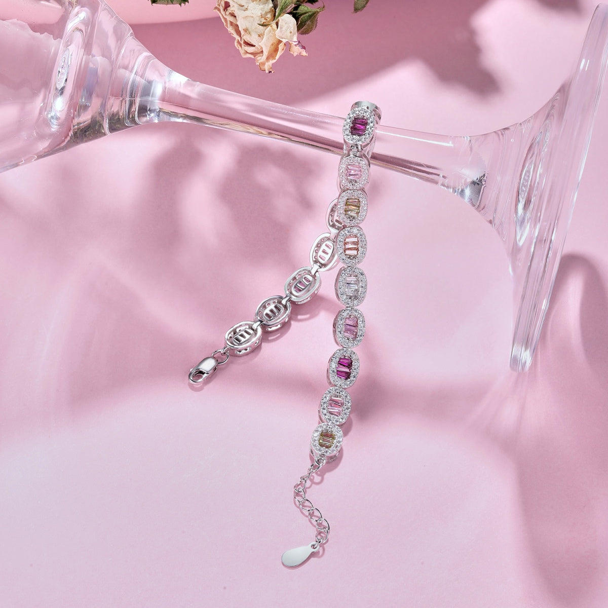 [GALE]Exquisite Ornate Emerald Cut Daily Bracelet