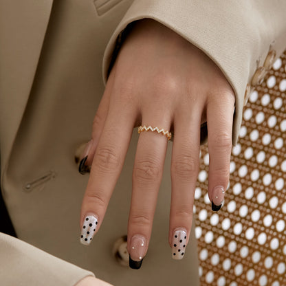 [GALE]Delicate Enchanting Wave Shape Daily Ring