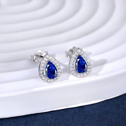 [GALE]Luxurious Water Drop Shape Earrings