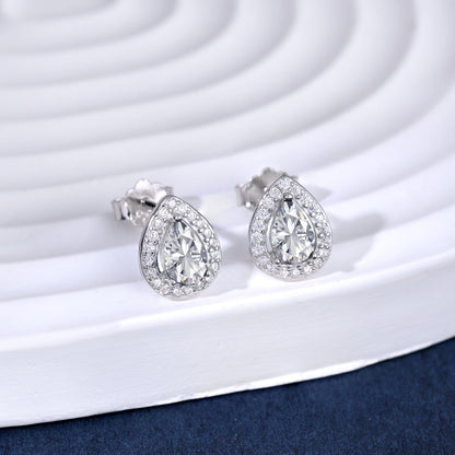 [GALE]Luxurious Water Drop Shape Earrings