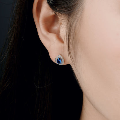 [GALE]Luxurious Water Drop Shape Earrings
