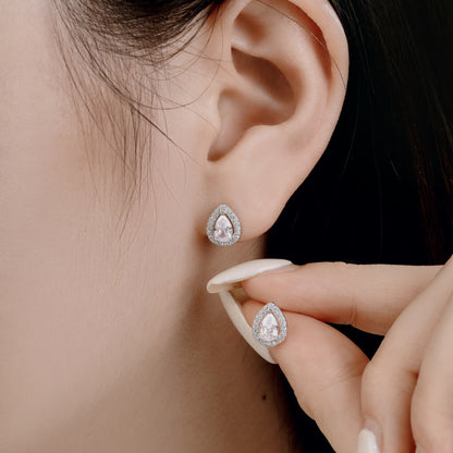 [GALE]Luxurious Water Drop Shape Earrings
