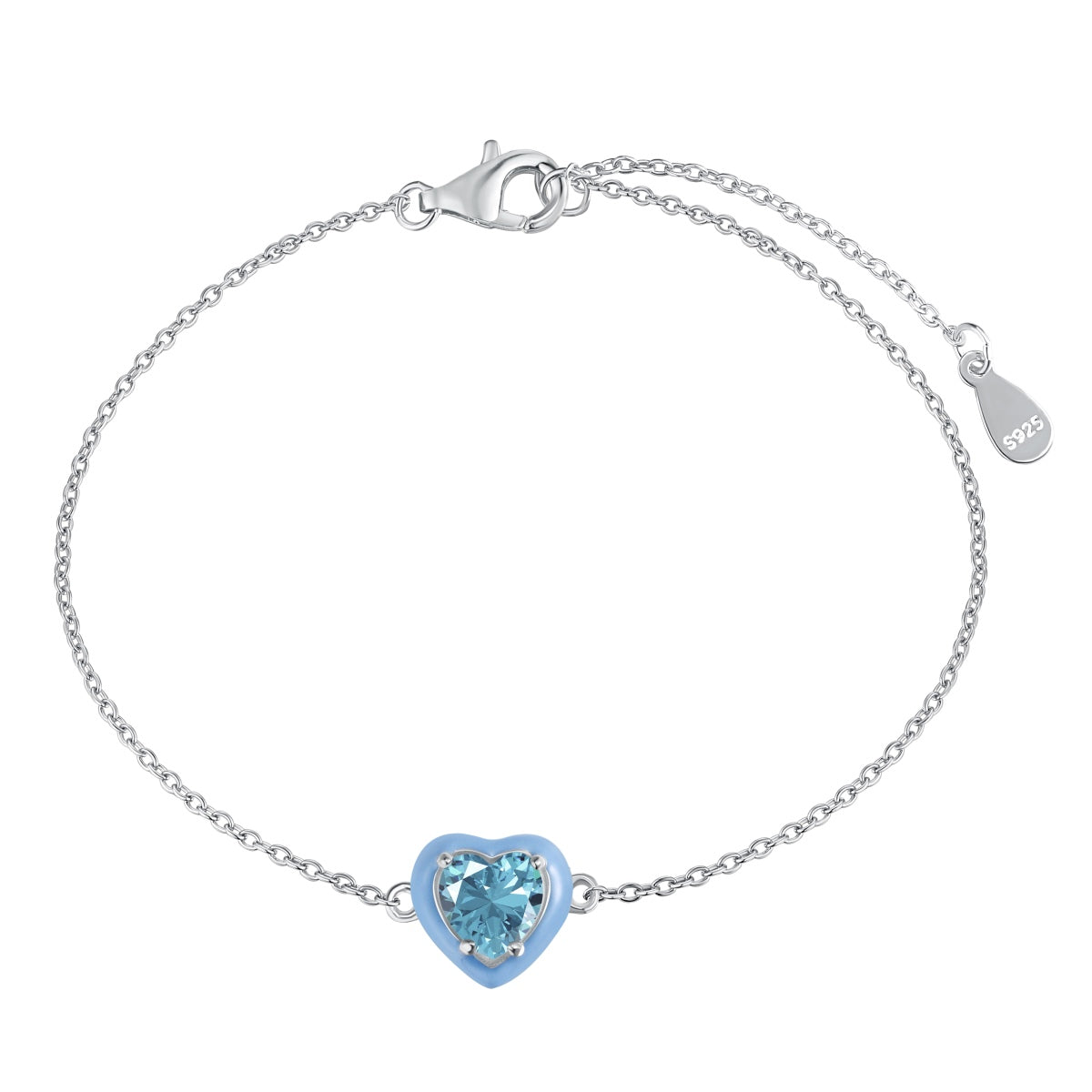 [GALE]Sparkling Romantic Heart Shape Lover Bracelet