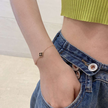 [GALE]Delicate Four Leaf Clover Bracelet