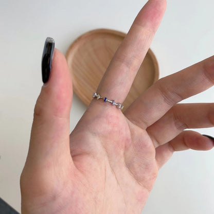 [GALE]Unique Trapezoid Cut Daily Ring