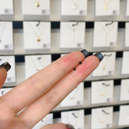 [GALE]Delicate Solitaire Earrings