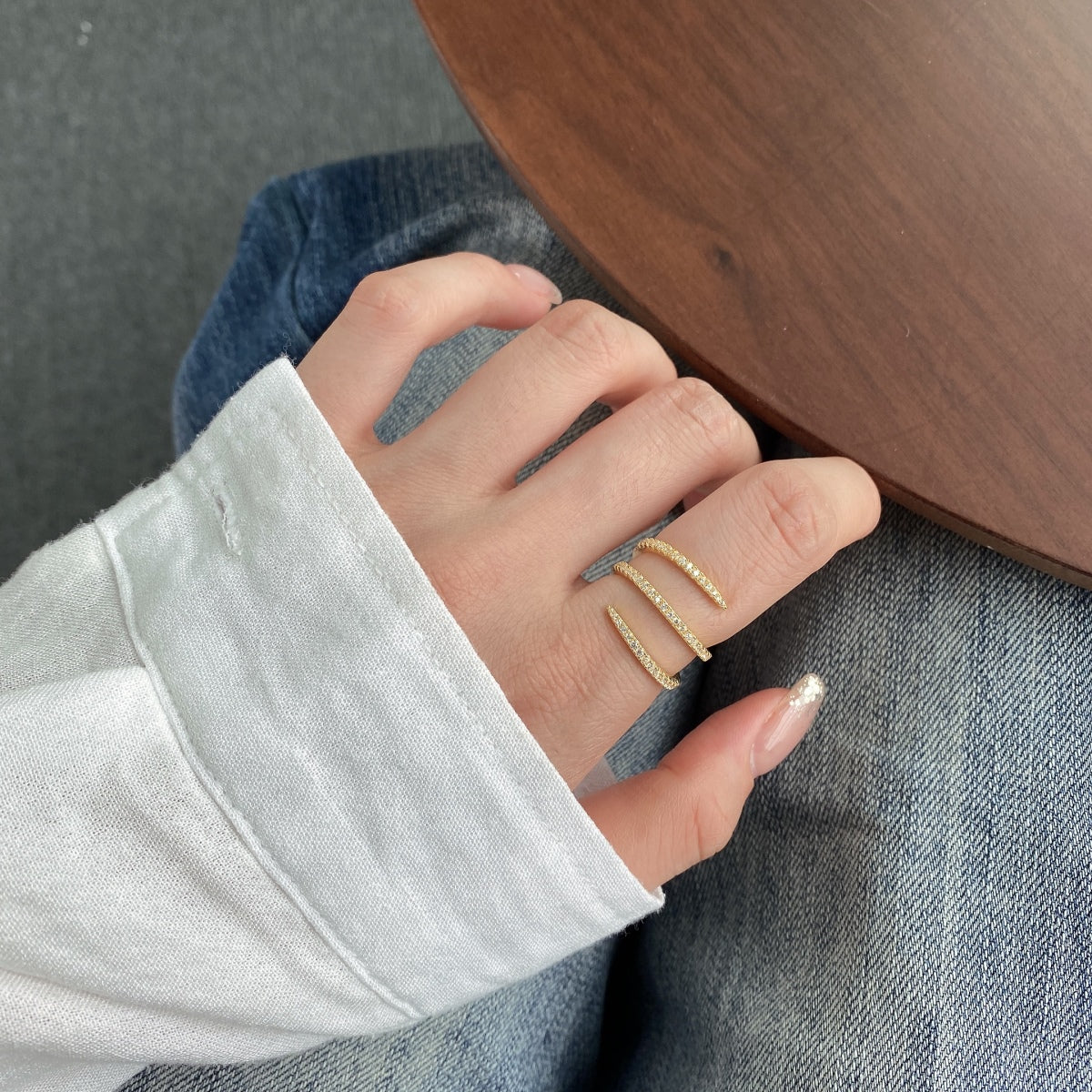 [GALE]Unique Vibrant Entangle Daily Ring