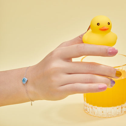 [GALE]Sparkling Romantic Heart Shape Lover Bracelet