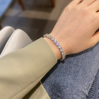 [GALE]0.75 Carat Dazzling Round Cut Wedding Bracelet