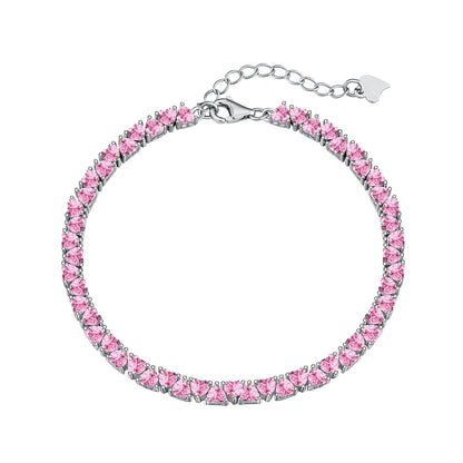 [GALE]Dazzling Romantic Heart Shape Lover Bracelet