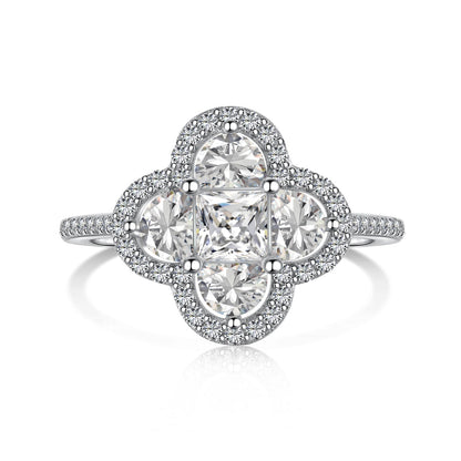 [GALE]Luxurious Eternity Flower Shape Banquet Ring