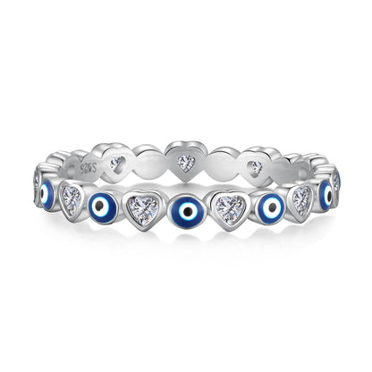 [GALE]Radiant Colorful Round Shape Daily Ring