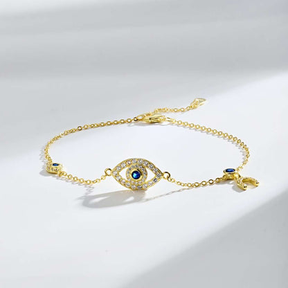 [GALE]Dainty Eye Shape Necklace