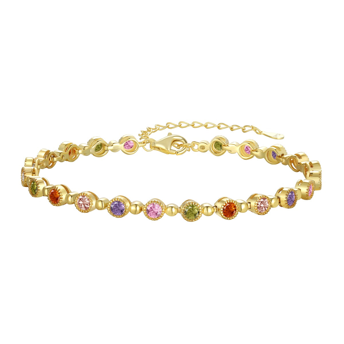 [GALE]Sparkling Exquisite Round Cut Party Bracelet