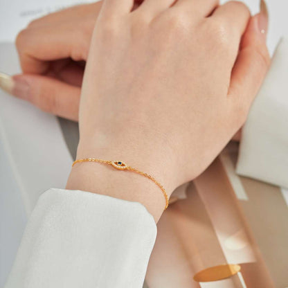 [GALE]Evil Eye Shape Necklace