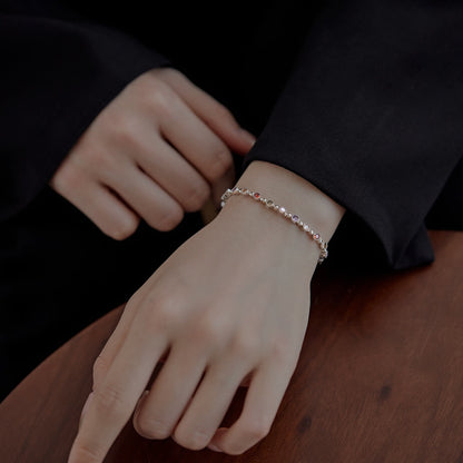 [GALE]Sparkling Exquisite Round Cut Party Bracelet