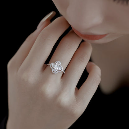 [GALE]Luxurious Eternity Flower Shape Banquet Ring