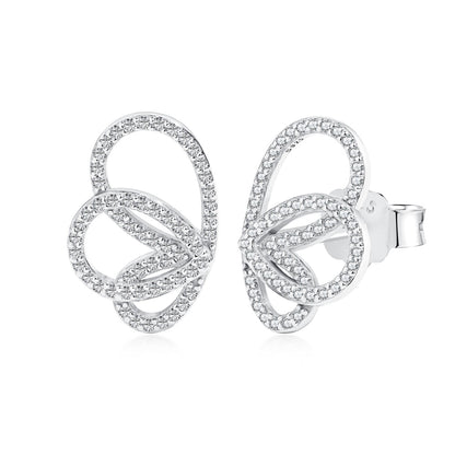[GALE]Exquisite Butterfly Shape Earrings