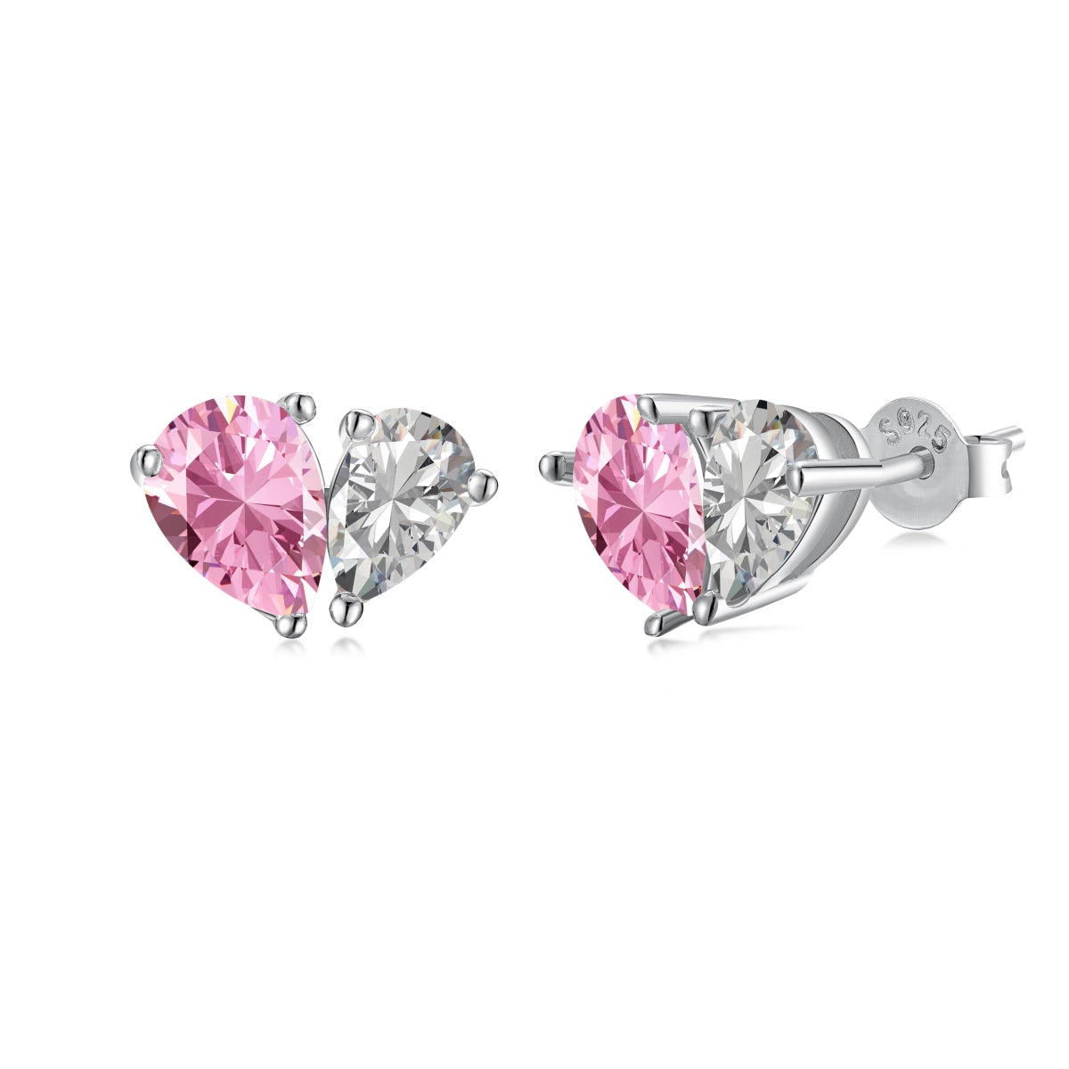 [GALE]Dazzling Elegant Heart Cut Lover Earrings